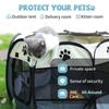 Faltbares Haustierlaufgitter Tragbares Haustier-Übungsgehege Haustierhaus Innen- und Außenbereich Reise-Camping-Nutzung
