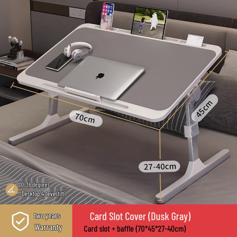 Adjustable Bedside Table: Folding Computer Desk for Student Dorms, Bedrooms, or Home Study