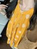Korean Chic Floral Halter Vest - 2025 Summer Style for Women: Petite Vacation Shirt