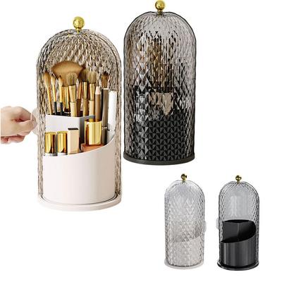 360. Rotating Makeup Brush Holder With Lid Luxury Cosmetic Pencil Eyebrow Holder Lipstick Box O H7G1