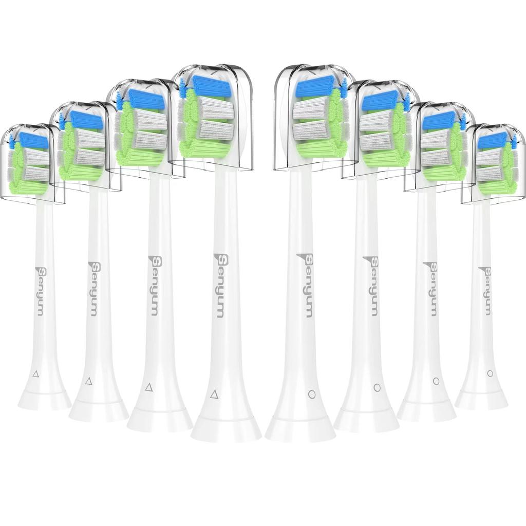 Evolution Senyum Electric Toothbrush Replacement Compatible with Philips Sonicare DiamondClean Replacement Easy Installation of White [Latest Model]