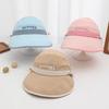 Comfortable Big Brim Baby Sun Hat Breathable Korean Style Empty Top Cap Anti UV Quick-dry Children Sunshade Hat Travel