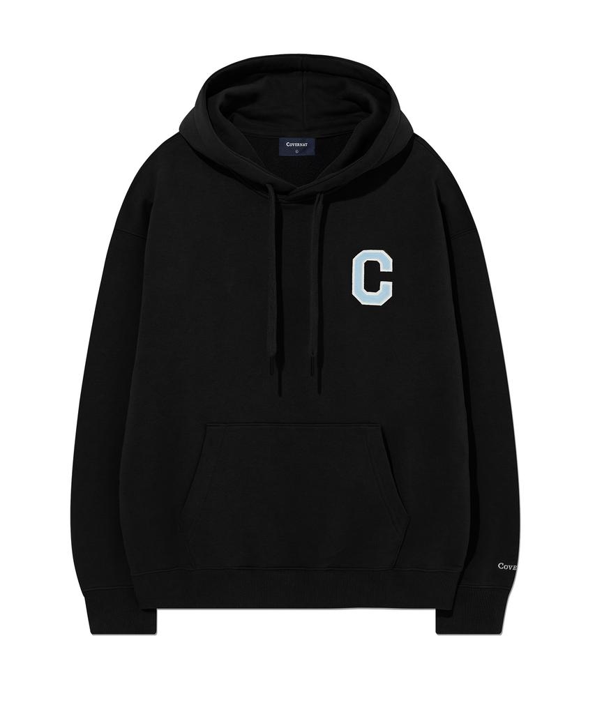 C Logo Hoodie Black
