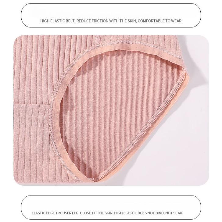 Cotton High Waisted Plus Size Panties for Middle-aged and Elderly People Antibacterial and Breathable Women's Panties