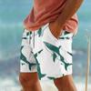 Summer Men's Lightweight Breathable 3D Printed Beach Shorts Summer Casual Swimwear for Outdoor Activities