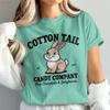 Cute Bunny T Shirt Cotton Tail Candy Company Fun Casual Wear Novelty Rabbit Design Chocolate Jellybeans Lover Vintage