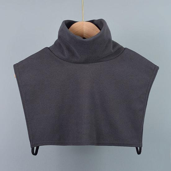 Fake Collar Pull-Over False Collar High-Neck Design Double-Sided Velvet Cold-Proof Neck Protector Autumn Winter Decoration