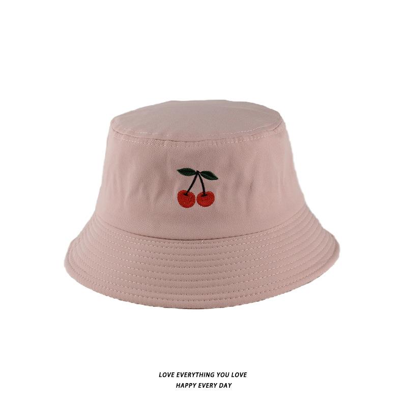 Bucket Hats Men And Women Skull Embroidered Fisherman Hat, Single-Sided Black Street Fashion Foldable Sunhat
