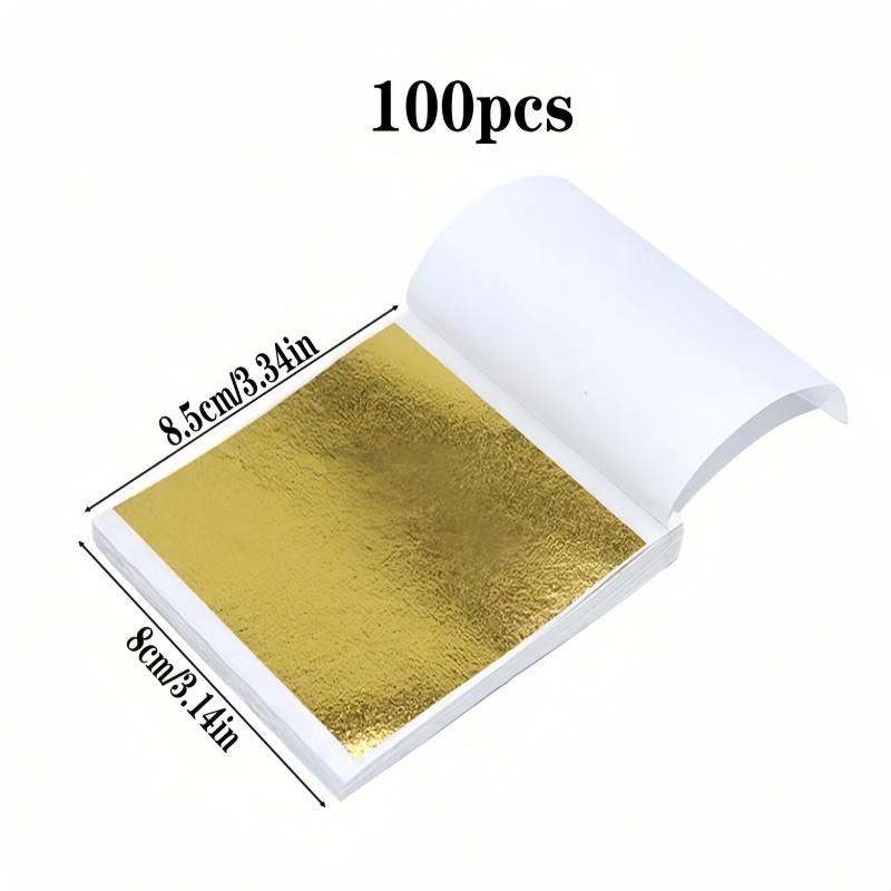 

100/200 pieces of imitation gold foil cake dessert decoration paper are only suitable for cake baking and cake decoration S
