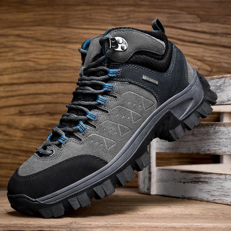 Einzelne Schuh Wanderschuhe Mittelhoch Wasserdicht Herren Ultraleichte Stiefel Wüsten Atmungsaktiv Anti-Rutsch Langlebig