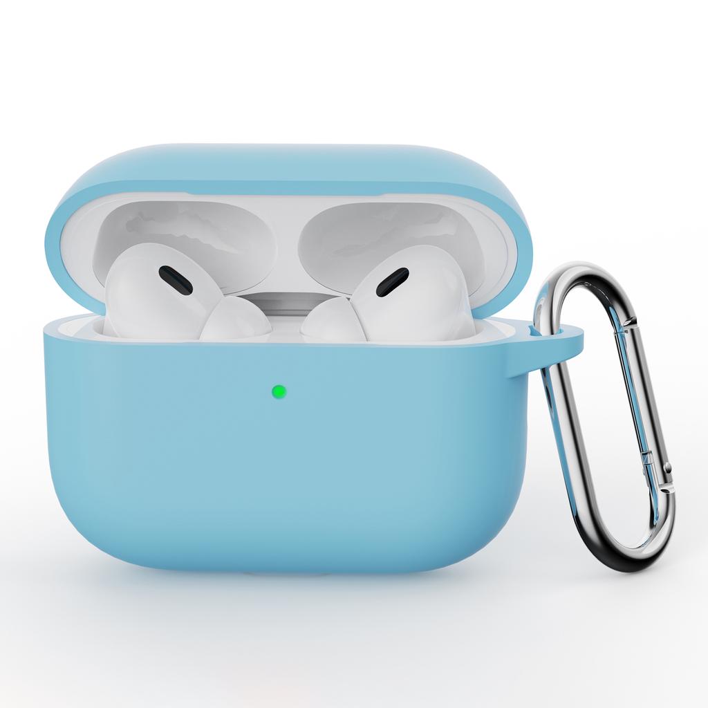 For AirPods Pro 3 Silicone Case Earphone Protective Cover with Carabiner