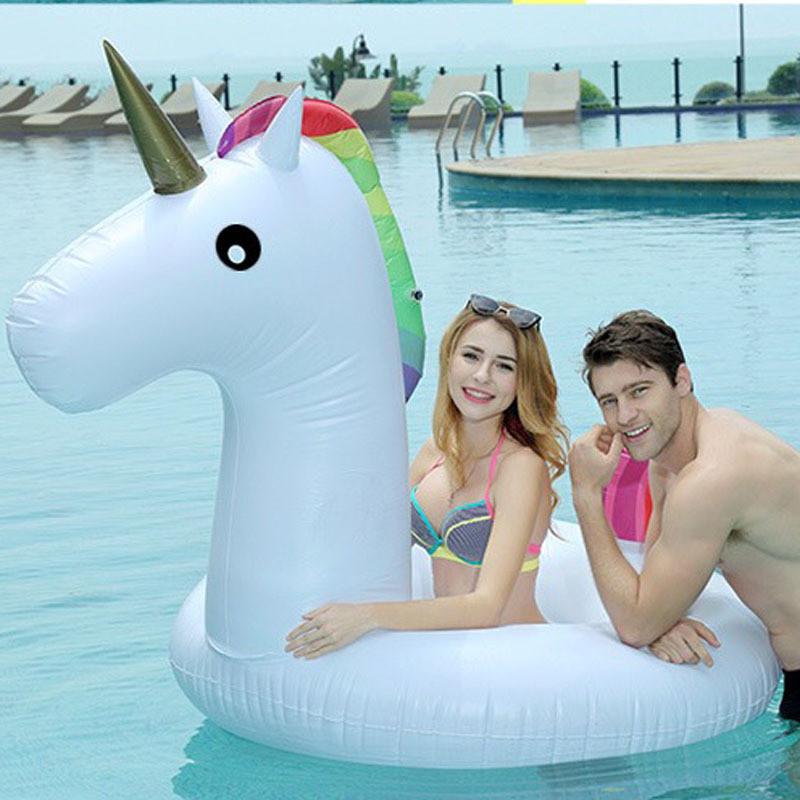 Giant Inflatable Unicorn Swimming Ring For Adults Swim Float Pool Toy Fun