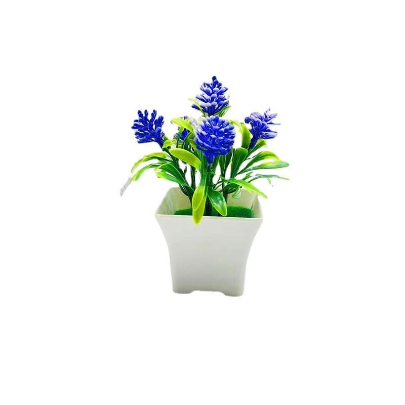 Orchid Simulation Potted Plastic Fake Flower Furniture Living Room Ornaments Car