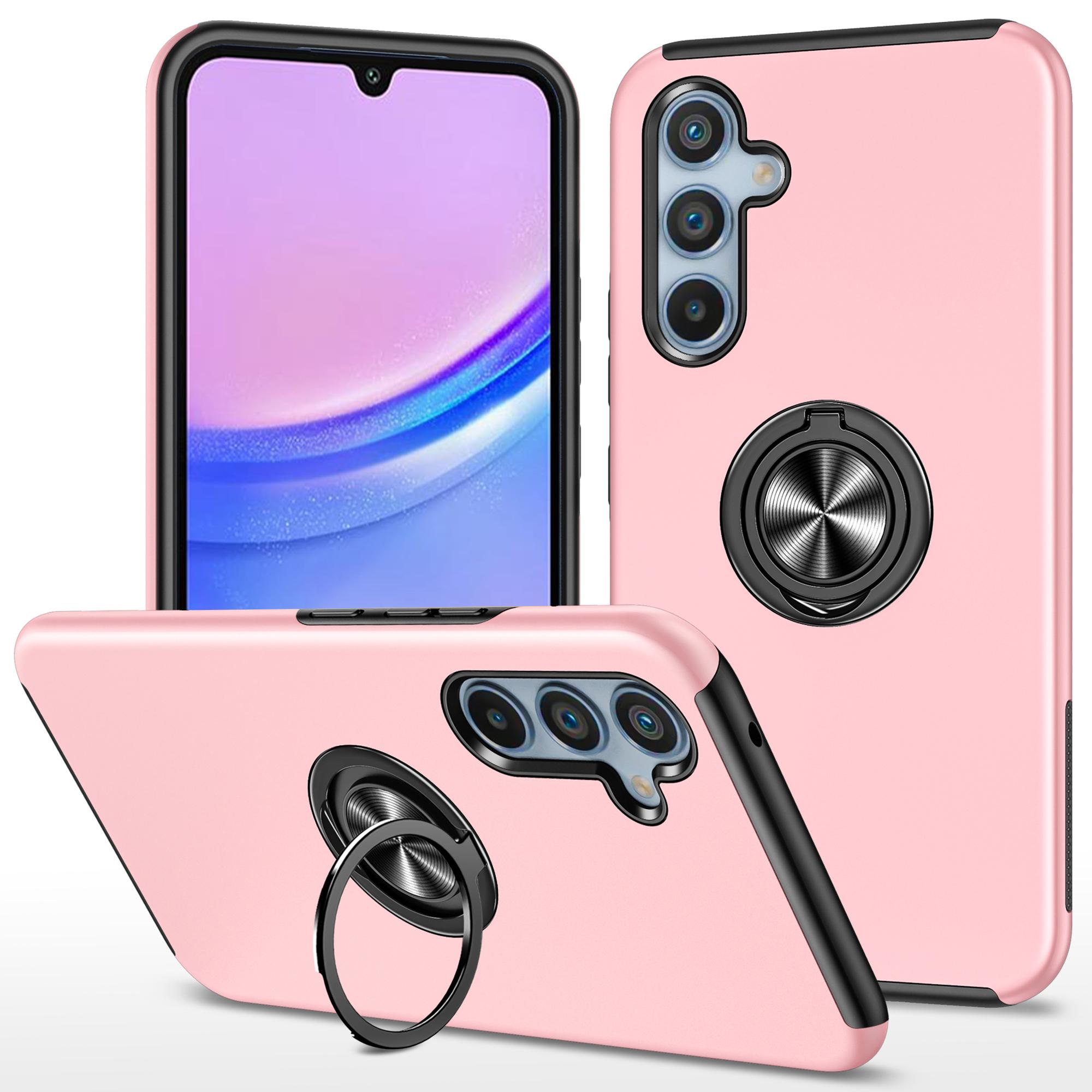

For Samsung Galaxy A15 4G/A15 5G Slim Case PC+TPU Kickstand Phone Cover E