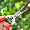 1Pcs Florist Scissor Tool Tree Pruning Shear Gardening Hand Pruner Garden Scissors Leaf Trimmer Straight Micro-Tip Pruning Snips