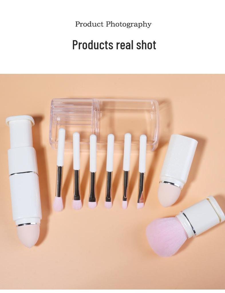 Jukai 8-in-1 Mini Retractable Makeup Brush Set