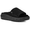 UGG Westsider Slide Leather Soft Sole Comfortable Flat Slide Sandals Women Slippers Black 1118135-BLKS