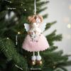 Christmas Angel Girl Ornament & Floral Decorations for Tree