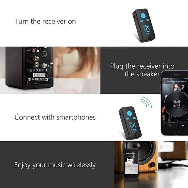 Nový mini adaptér bezdrátového Bluetooth přijímače do auta pro sluchátka s adaptérem audio přijímače MP3