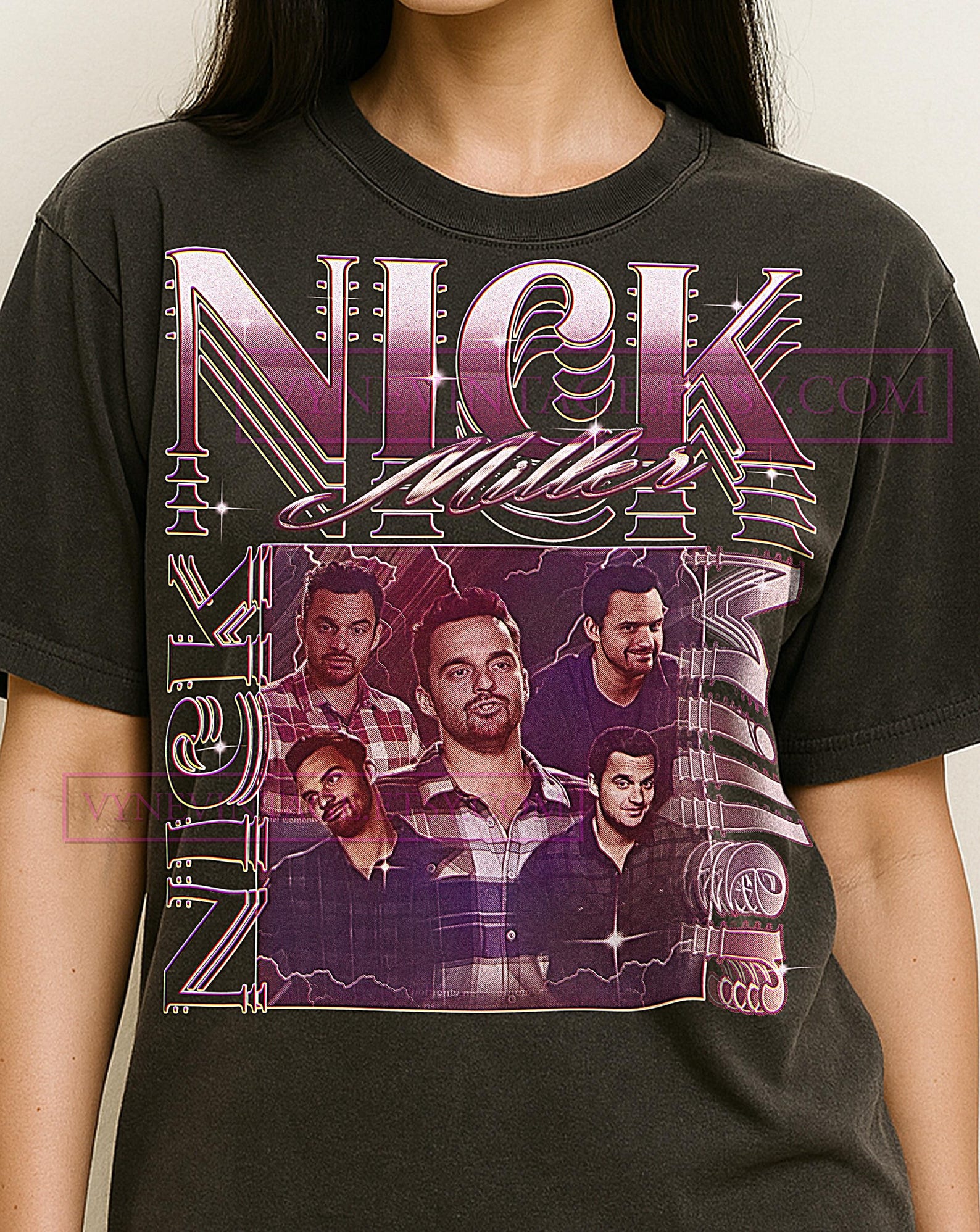 NICK MILLER T-Shirt, Vintage Tv Character Comedy Funny Star Performer Tee, 90s Retro Throwback, Nick Miller Sweater S
