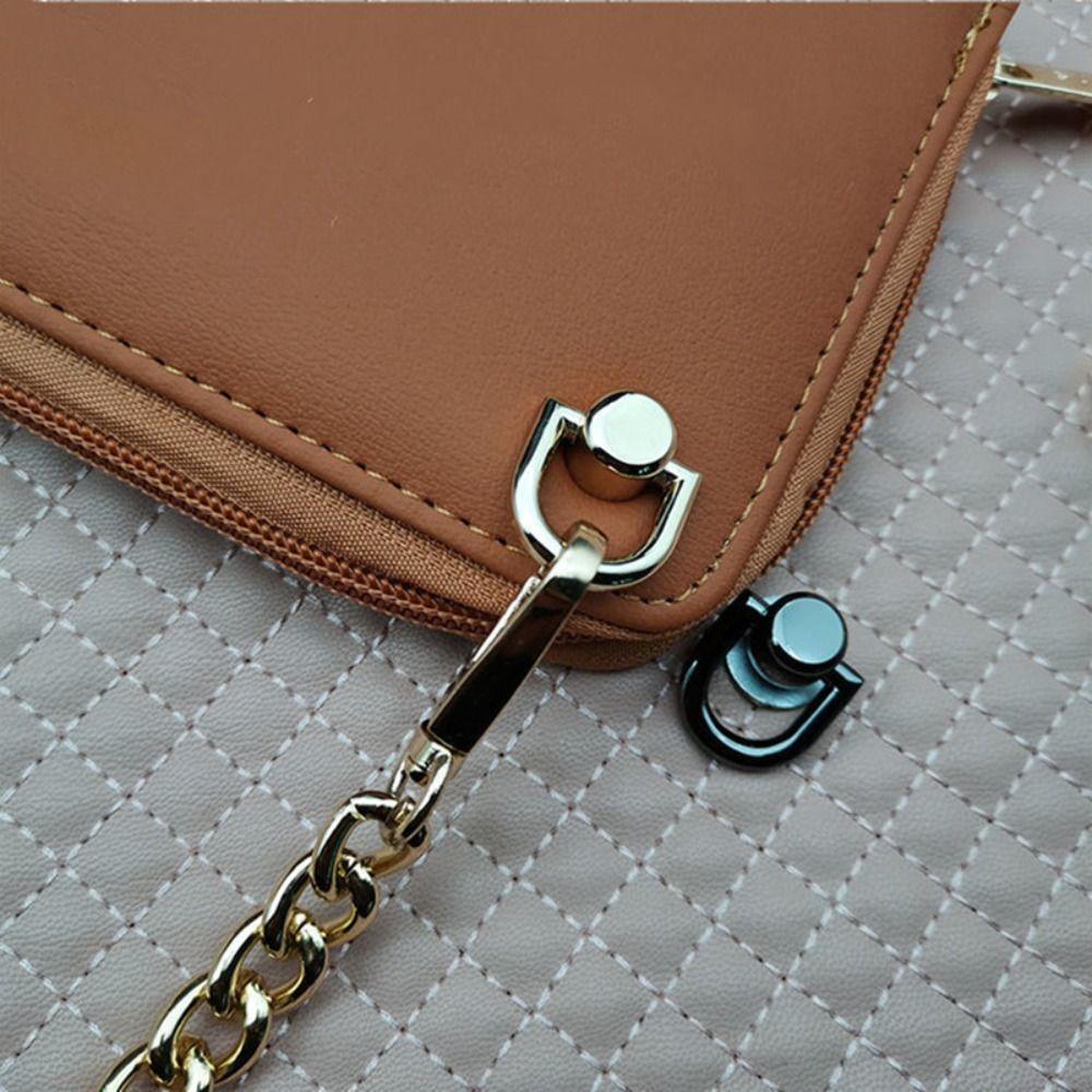 D Ring Metal Bag Rivet Nail Tong Snap Handbag Belt DIY Bag Rivet Nail Buckle  Briefcase