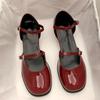 Design Pantofi Mary Jane cu Cataramă Pantofi cu Toc Gros Superficiali Goluri Elegante Pantofi Casual Pantofi de Birou Petrecere Dama Pantofi din Piele