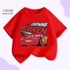 Children's Anime Sports Car Cotton T-shirt - Summer 2026 European & American Fashion