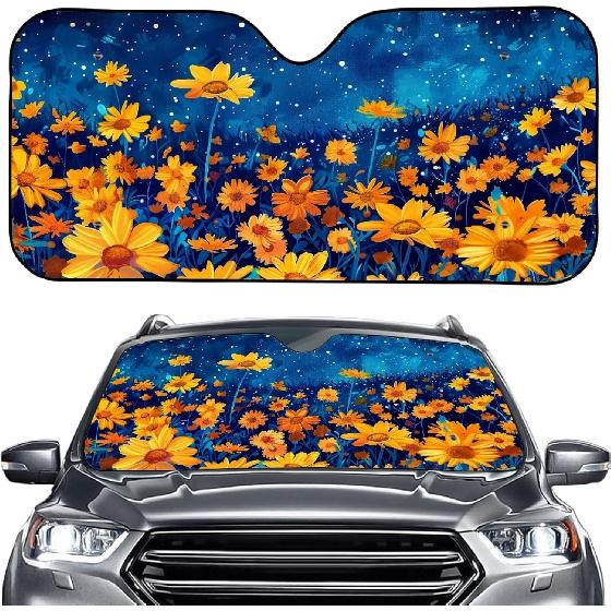 Purple Eyelash Front Sun Shade Windshield for Car Cute Windshield Sunshade Foldable UV Ray Reflector Front Window Sun Shade Visor Shield Cover,Keeps