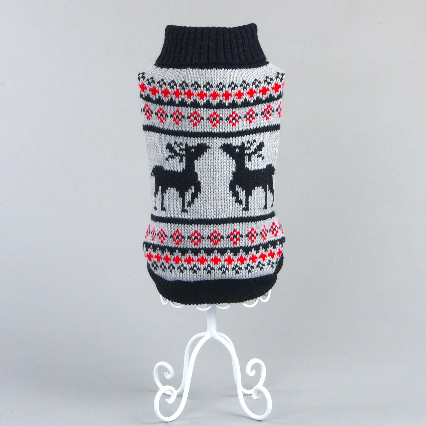 

Новый вязаный свитер для собаки разных цветов Medium чёрный