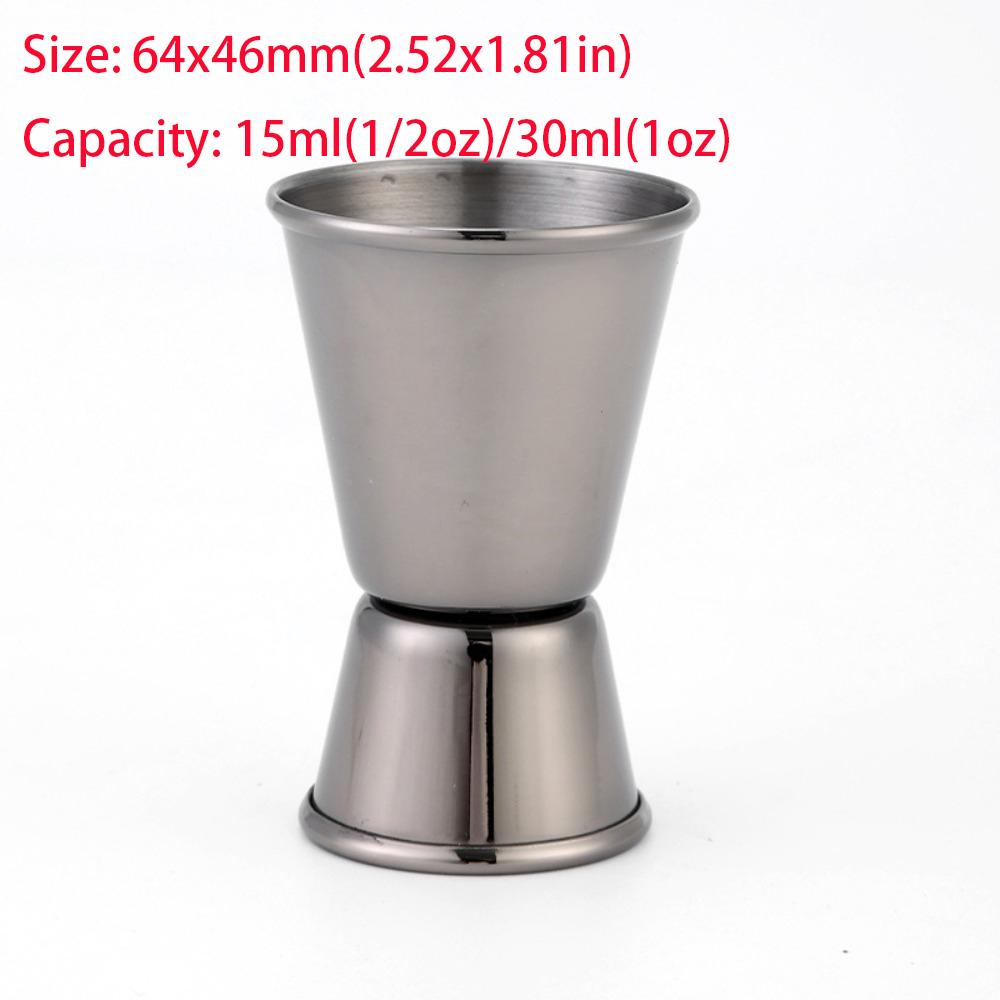 15/30ml oder 25/50ml Cocktail Bar Jigger Design Japanischer Edelstahl Messbecher Jigger Double Spirit Barkeeper Küchengadg