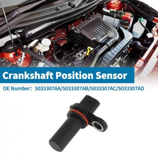 Crankshaft Position Sensor For Ram 1500 8.3L 2005-2006 No.5033307AA 1 Pc Black