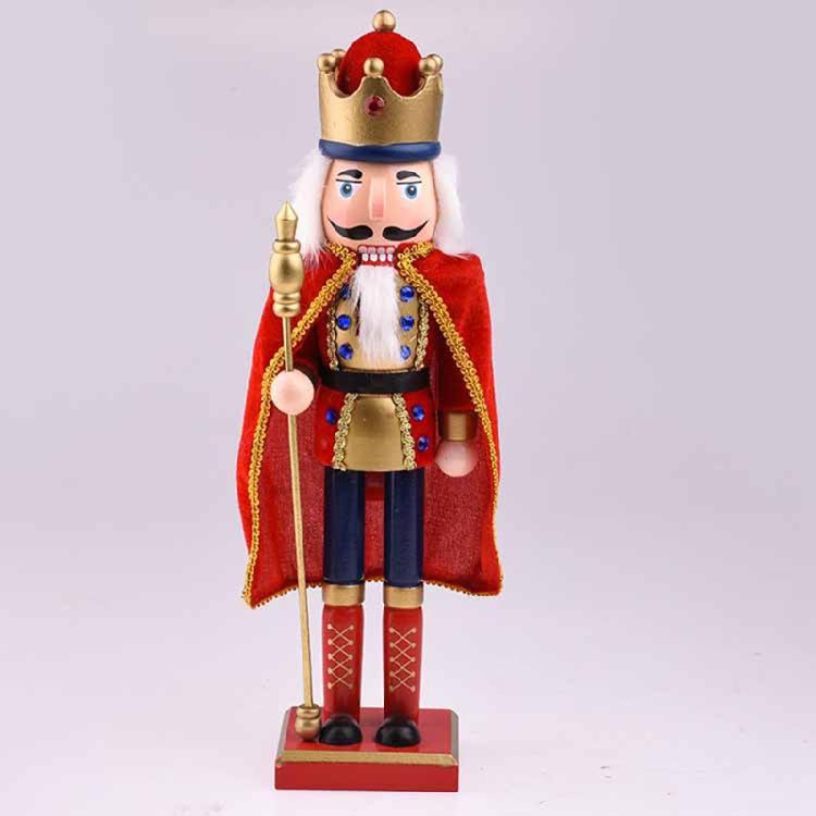 Figures Puppet Christmas Nutcrackers Christmas Wooden Nutcracker Soldier 38cm