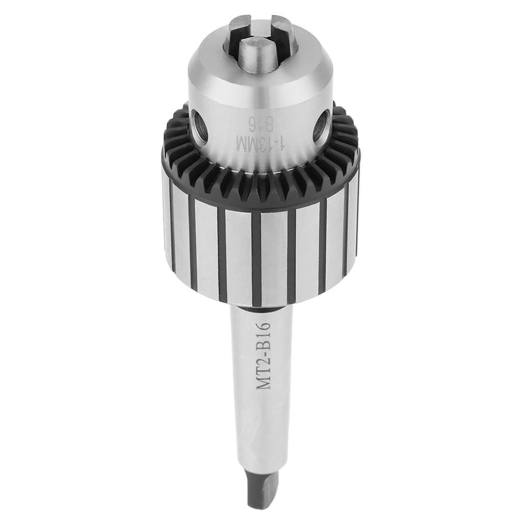 113mm Capacity Carbide Steel MT2B16 Arbor Key Type Drill Chuck Mini Lathe Tool