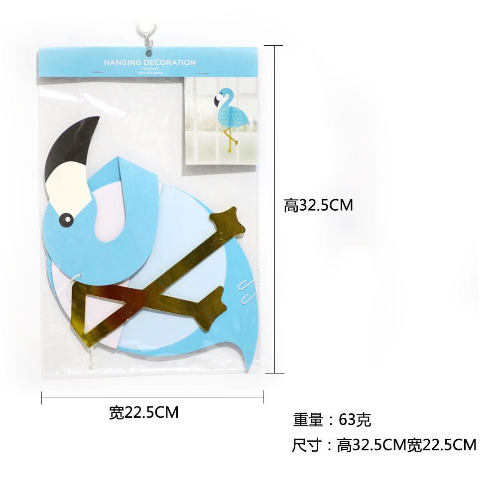 

Стильные розовые сотовые украшения «Фламинго» для красочного дня рождения и вечеринок Детские Blue Flamingo