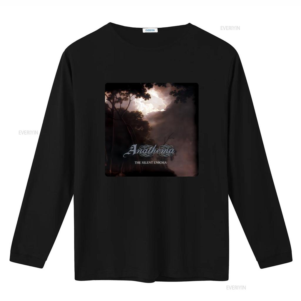 Neues DTG T-Shirt ANATHEMA das stille Rätsel Mystische Waldszene Design vintage Gewaschen Herren Streetwear Stilvoll Atmungsaktiv