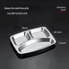 316 Stainless Steel Deep 3-Compartment Lunch Tray