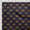 oneOone Cotton Flex Fabric Fish Block Printed Fabric 1 Yard 40 Inch Wide