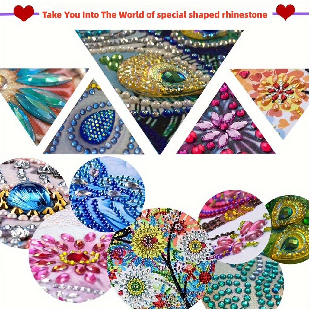12Pcs Animal Landscape DIY Diamond Art Bookmark Irregular Shaped Diamonds Diamond Art Painting Bookmark for Reading Enthusiasts