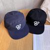 Retro Embroidery Black Cotton Cap Letter Design Breathable Material Streetwear