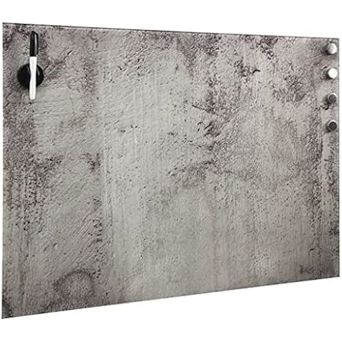 Tableau noir magnétique - VIDAXL - 60x40 cm - Verre trempé - Pratique - Élégant