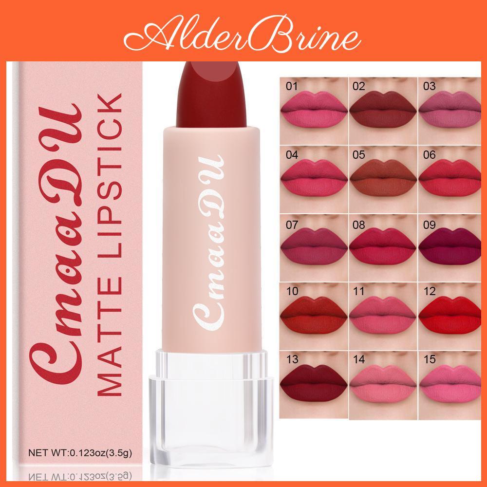 Colors Cmaadu Lipstick Lip 15 Gloss Matte Moisturizing Waterproof Lipstick