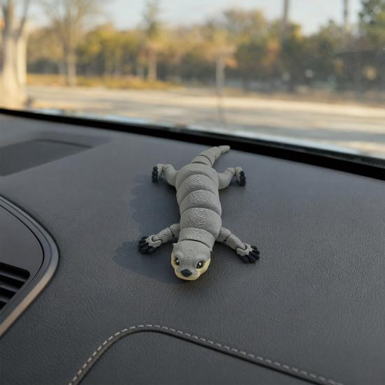 Desktop Decoration 3D Printed Articulated Otter Toy for Kids, Flexible Fidget Figure, Durable Spinner Movable Animal Sensory Stress Relief Office Desk