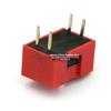 DIP Switch - 2-Position Rocker, 2.54mm Pitch, Through-hole, Red (5 pcs)