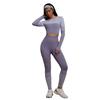 Trendiges Langarm Yoga & Fitness Set für Frühling & Herbst