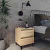VidaXL Bedside Tables 2 Pcs Sonoma Oak 40x35x50 Cm Engineered Wood 805876