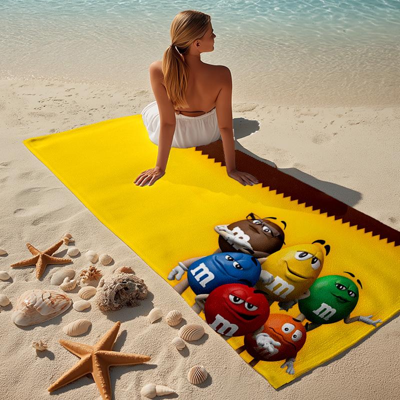 M Bean Beach Towel Microfiber Beach Towel Super Soft & Absorbent for Bath, Beach, Travel  Bath Time Accessory, Fan gifts