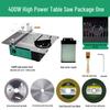 400W Mini Precision Table Saw: Portable Multi-Purpose Electric Woodworking Machine