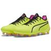 Puma King Ultimate FG/AG Low Football Shoes Women Footwear Green Black 107565-04