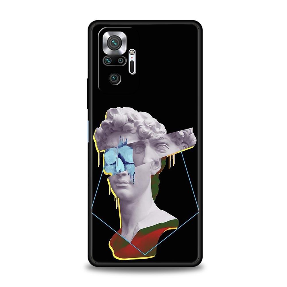

Mona Lisa David Statue Abstract Art Phone Case For Xiaomi Redmi Note 13 12 5G 11 10 Pro Plus 4G 9S 9 8 7 9T 13C 10C 9C 9A Cover Redmi Note 13Pro 4G