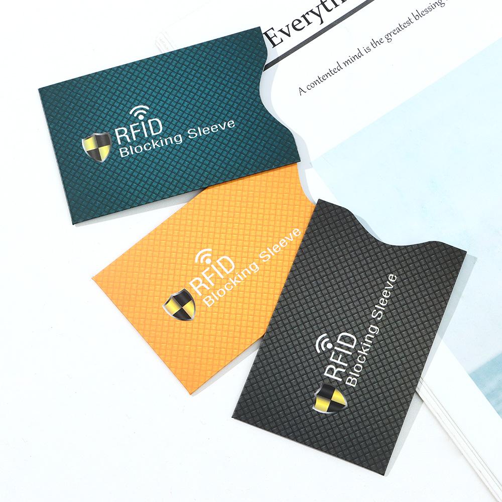5PCS New Aluminium Bank Anti-theft RFID Blocking Sleeve Wallet Protect Case Cover Card Holder